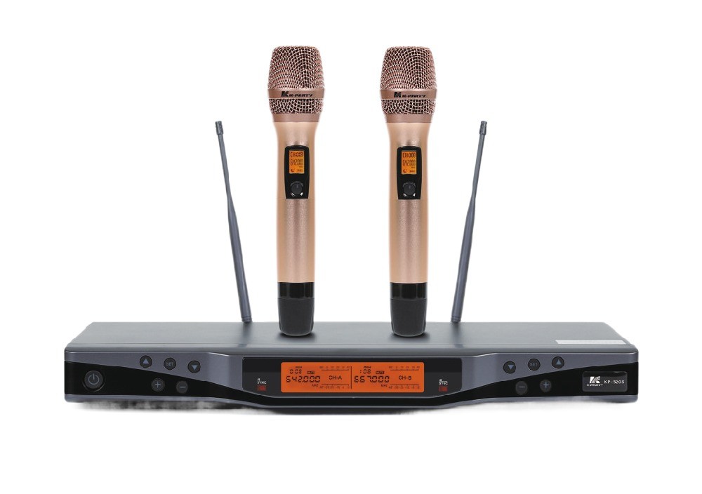 KP-520S Επαγγελματικό ασύρματο μικρόφωνο UHF Band Channel Spacing 250KHz